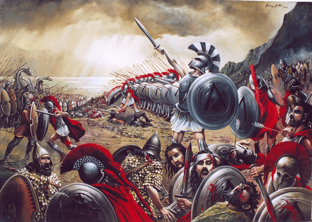 la historia de los 300 espartanos