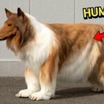 hombre se disfraza de perro