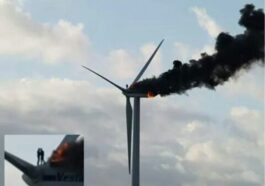 abrazo en el molino de viento